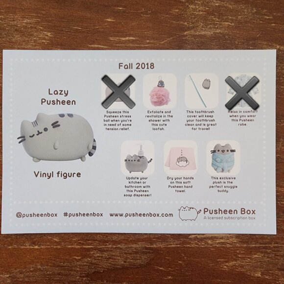 🔴SOLD🔴Pusheen Box Fall 2018 - Includes 6 out of 8 items BNWT, sealed, unopened - Picture 4 of 12